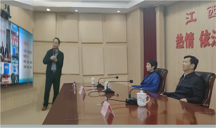 中央社会工作部副部长,中央信访工作联席会议办公室主任,国家信访局局长、党组书记(时任国务院副秘书长)李文章调研我公司开发的江西“数字信访”平台